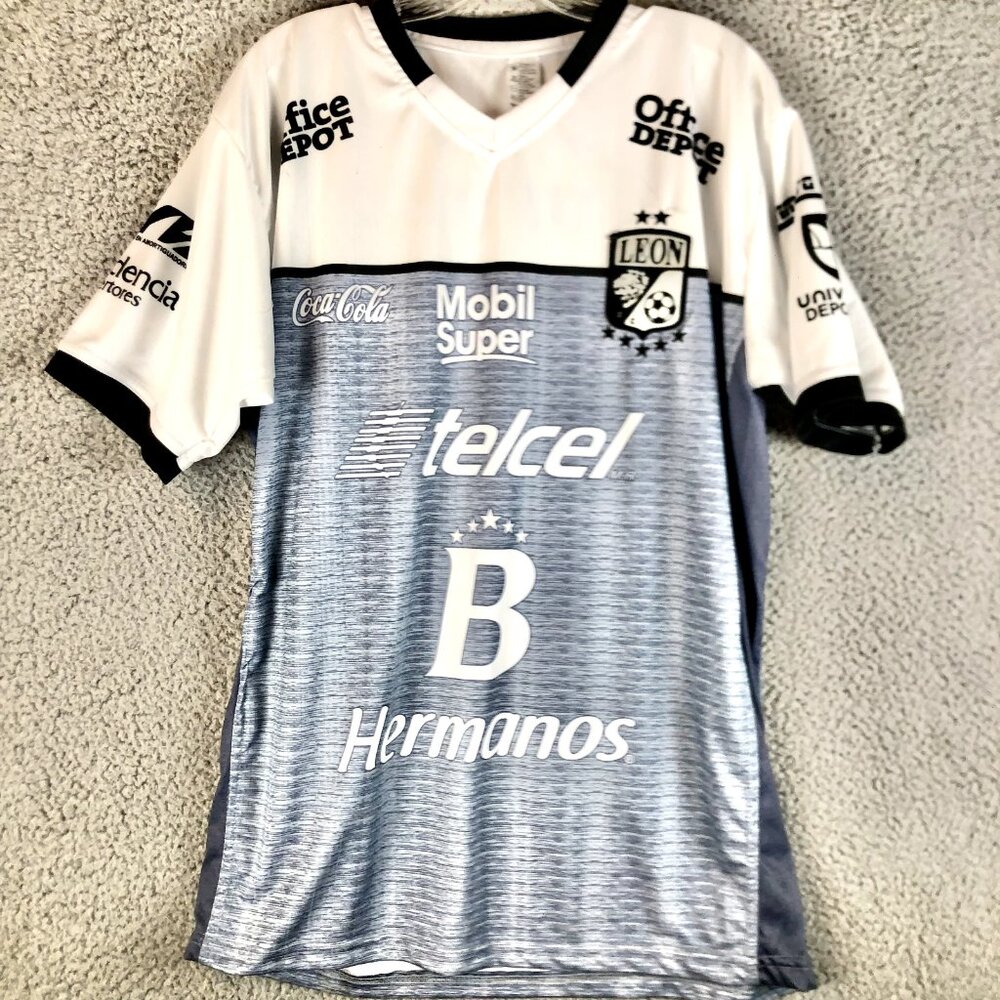 Cafe Leon FC football club jersey White Men's great condition super rare